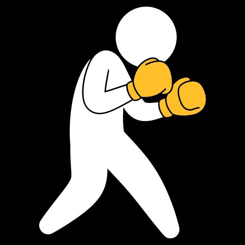 A Boxer Exercising In The Ring