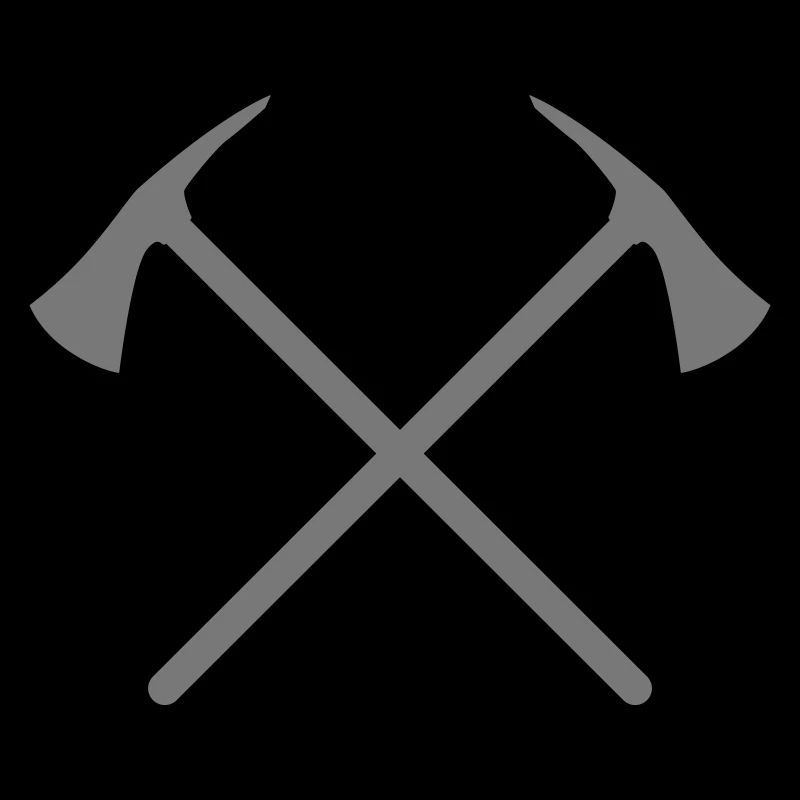 Fire brigade, axe crossed