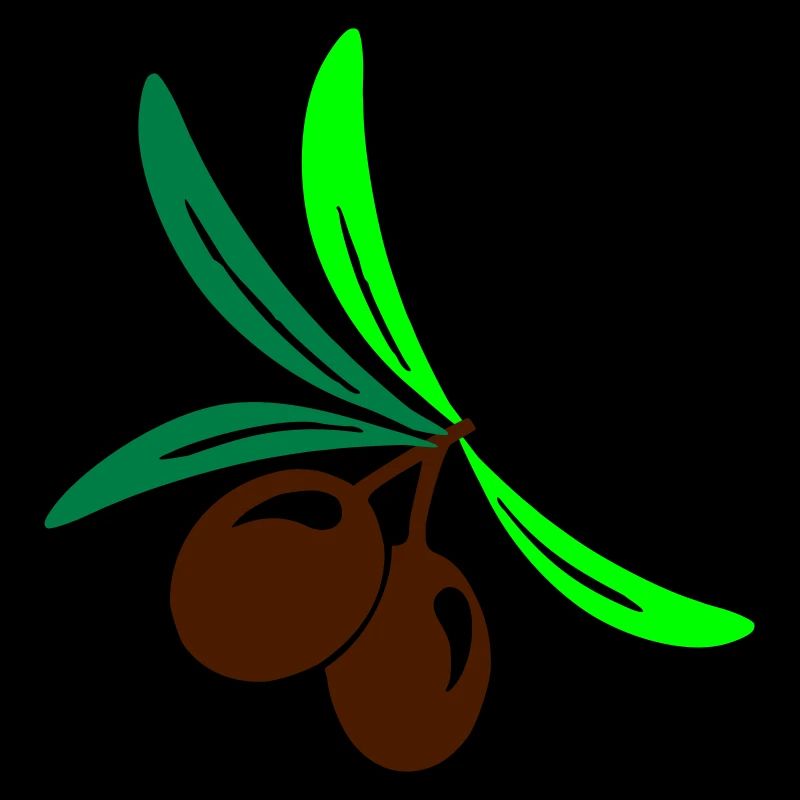 Olive 2 Zweig Blatt Olivenöl