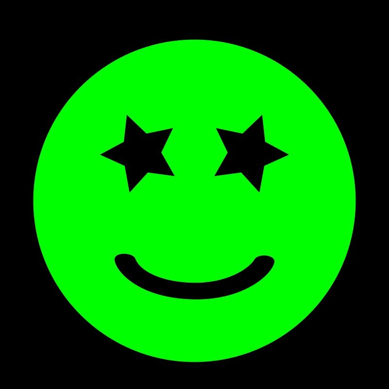 Smiley mit Sternenaugen | Vectorgraphic
