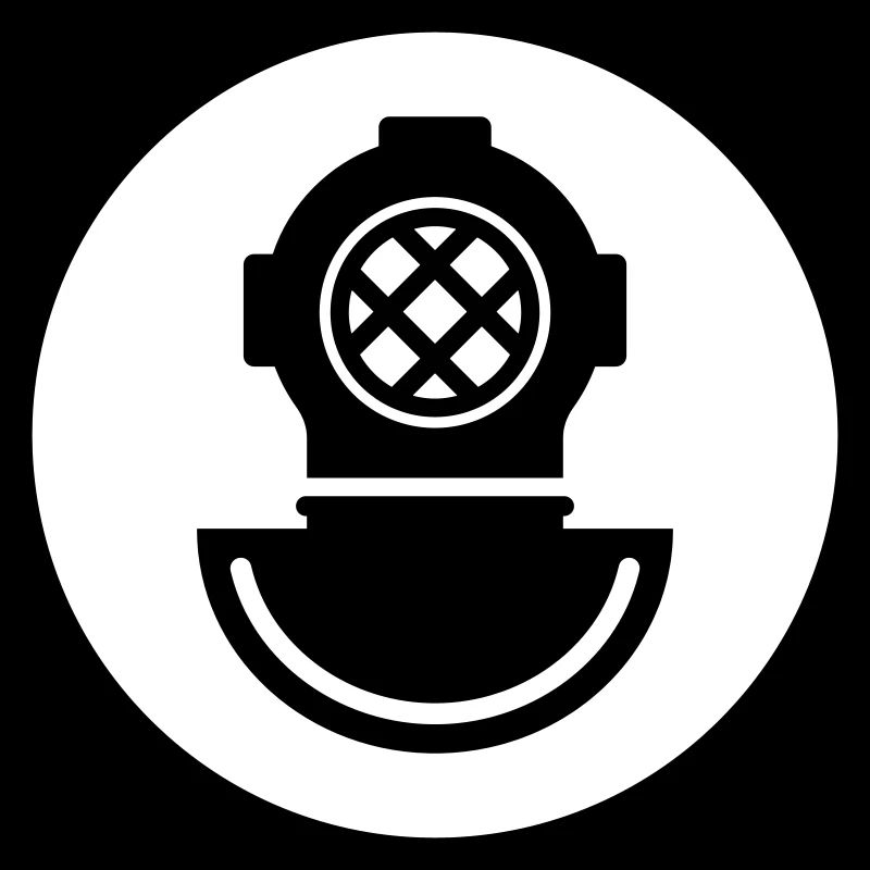 Casque de plongée symbole de plongée