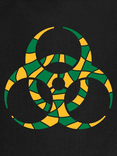 Symbole Biohazard Fissures Design
