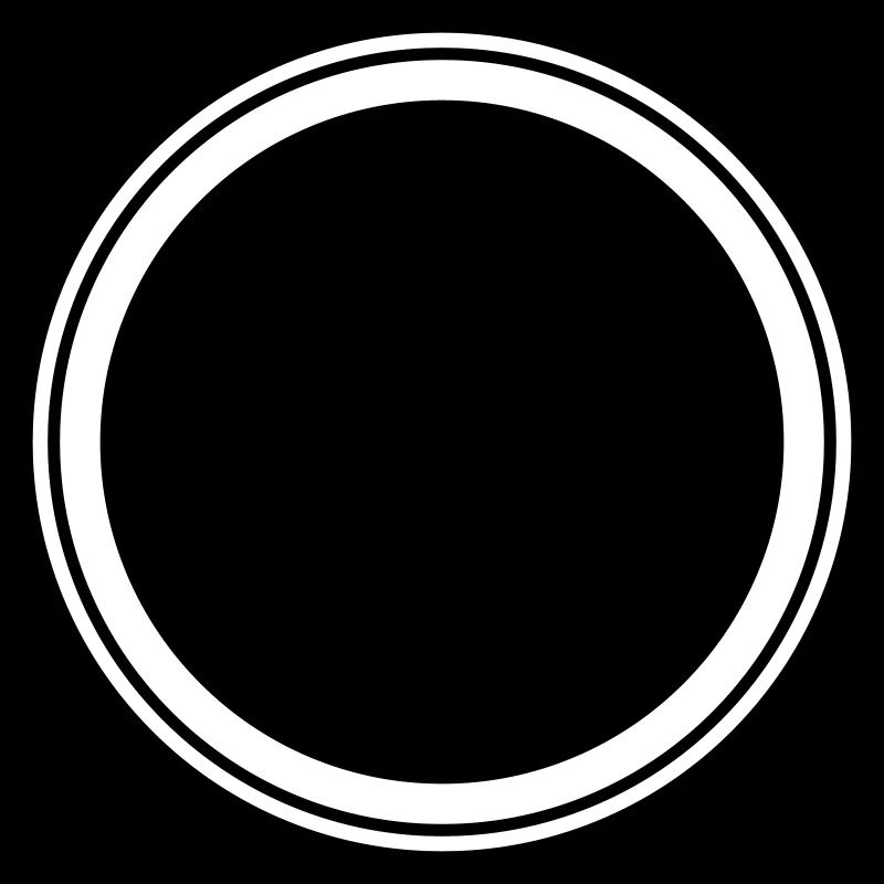 Circle empty symbol placeholder