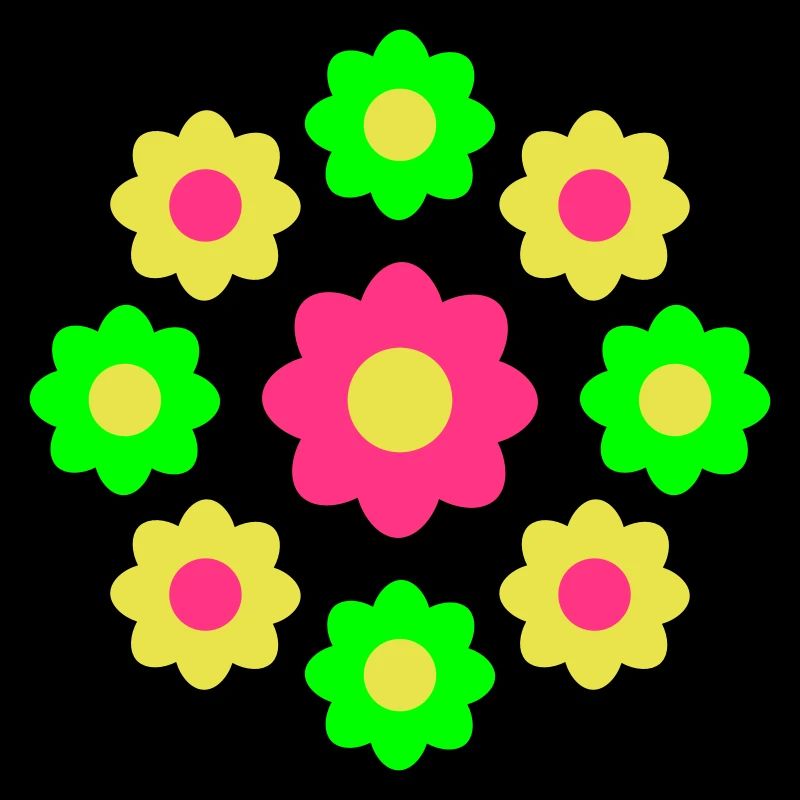 Beaucoup de fleurs colorées belle conception de motif décoratif