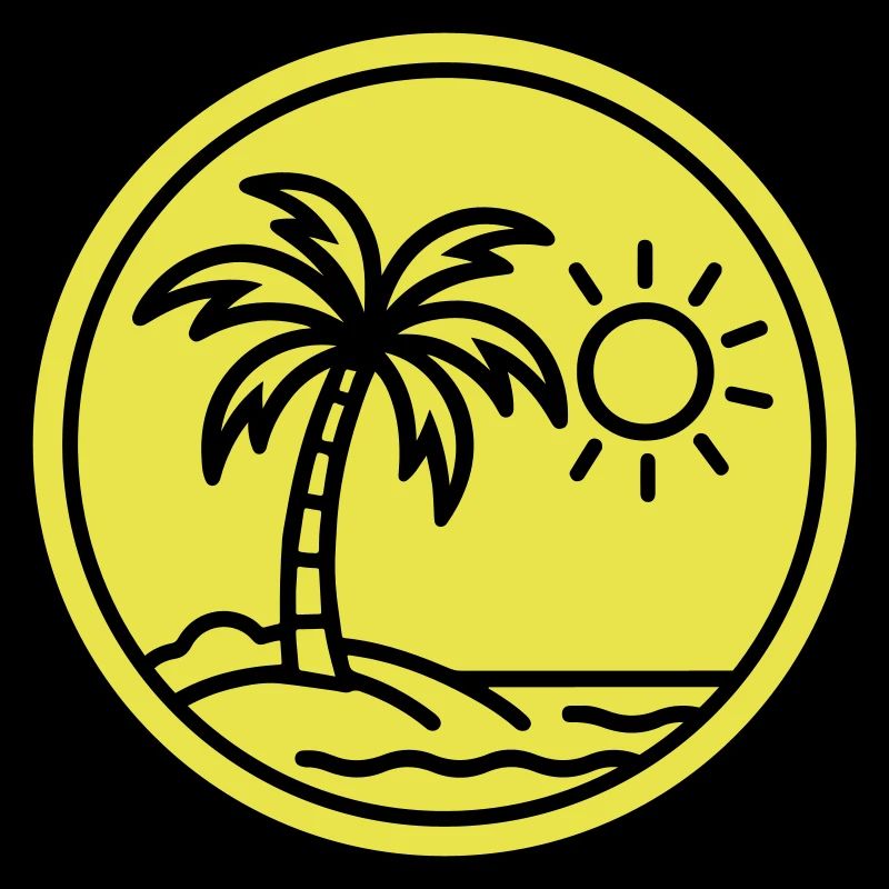 Summer Palm Trees Beach