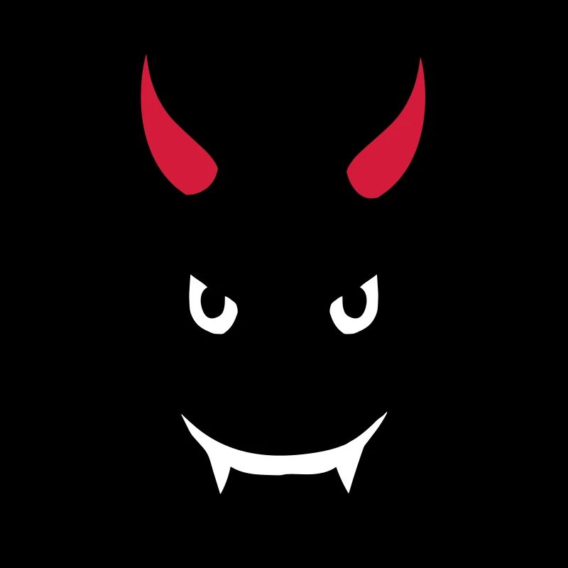 Conception du visage du diable maléfique