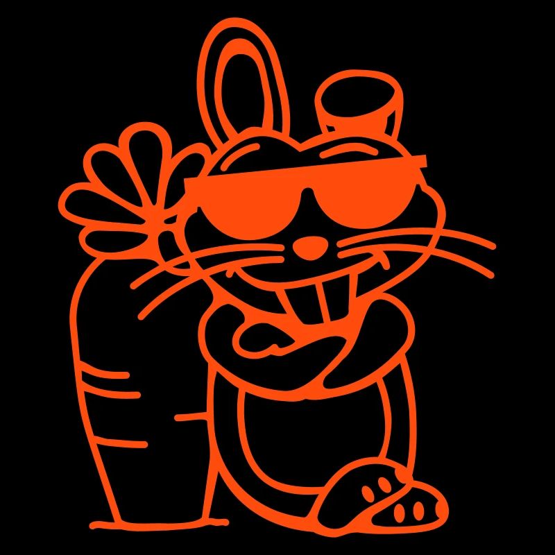 Cooler Hase (vec)