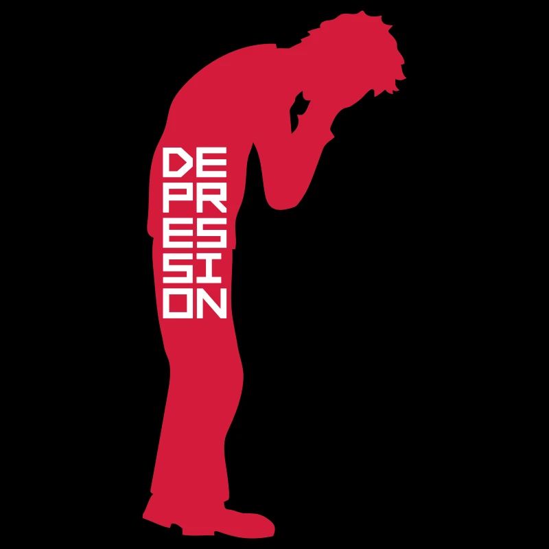 Stehend weinen Depression