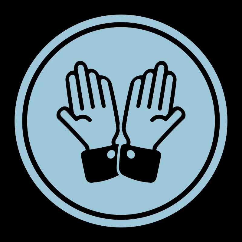 hands praying circle