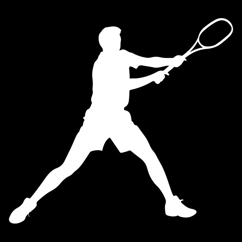 Tennis Player Silhouette