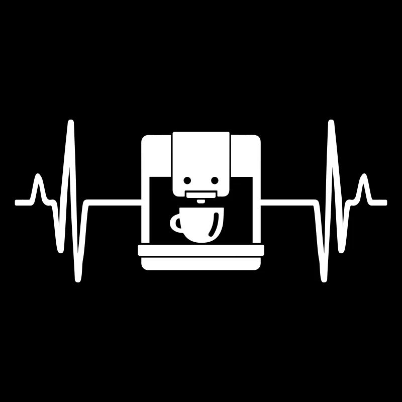 Symbole d’impulsion de machine à café