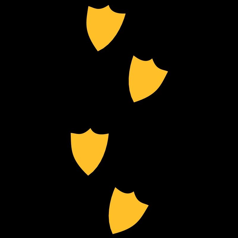 empreintes de canard quatre jusqu'à la conception