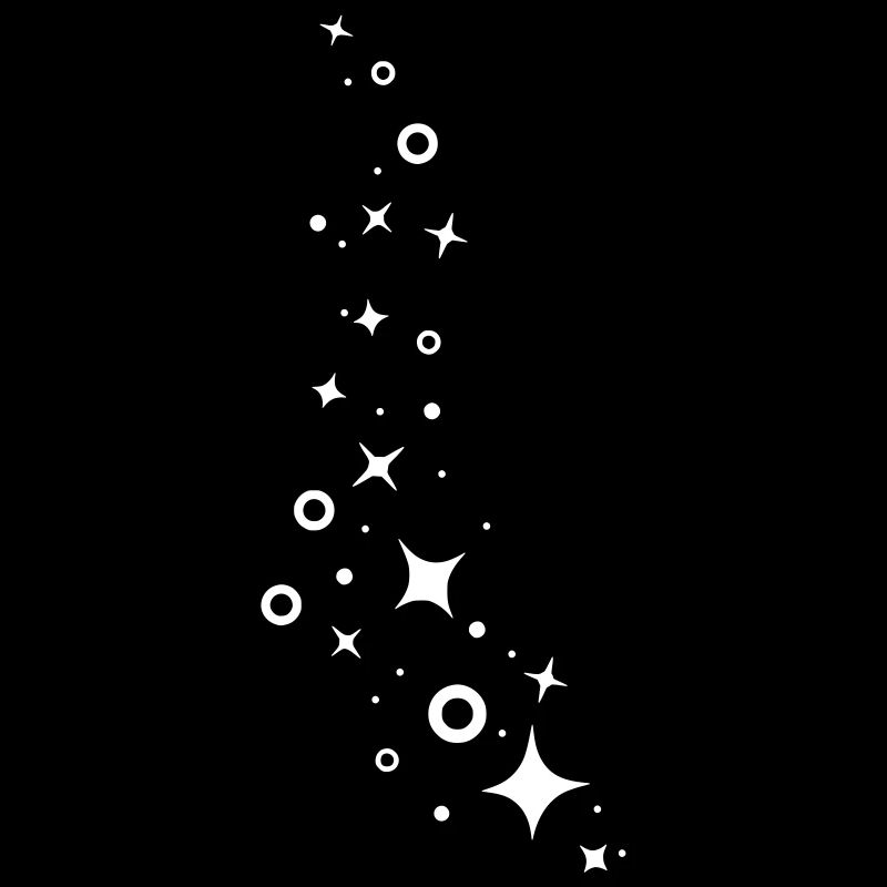 Glitter stars glitter cloud asterisks decor