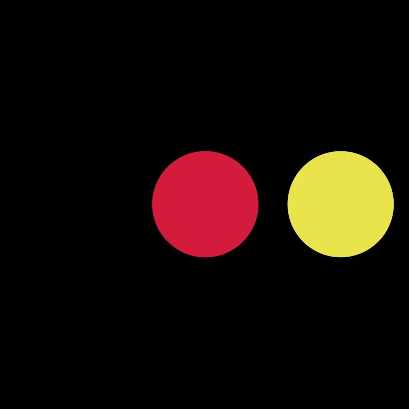 Points noirs, rouges et jaunes