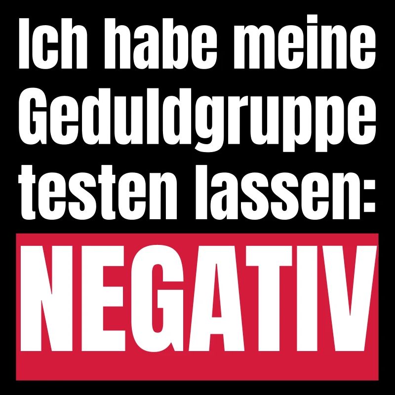 My patience group is negative