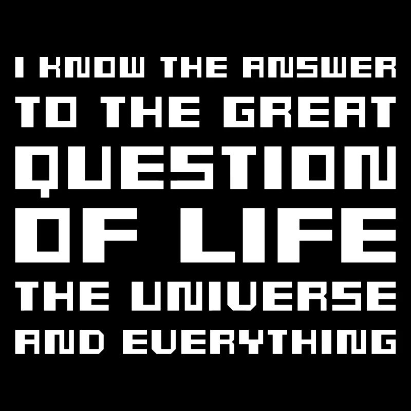 I know the answer - Hitchhiker's Guide