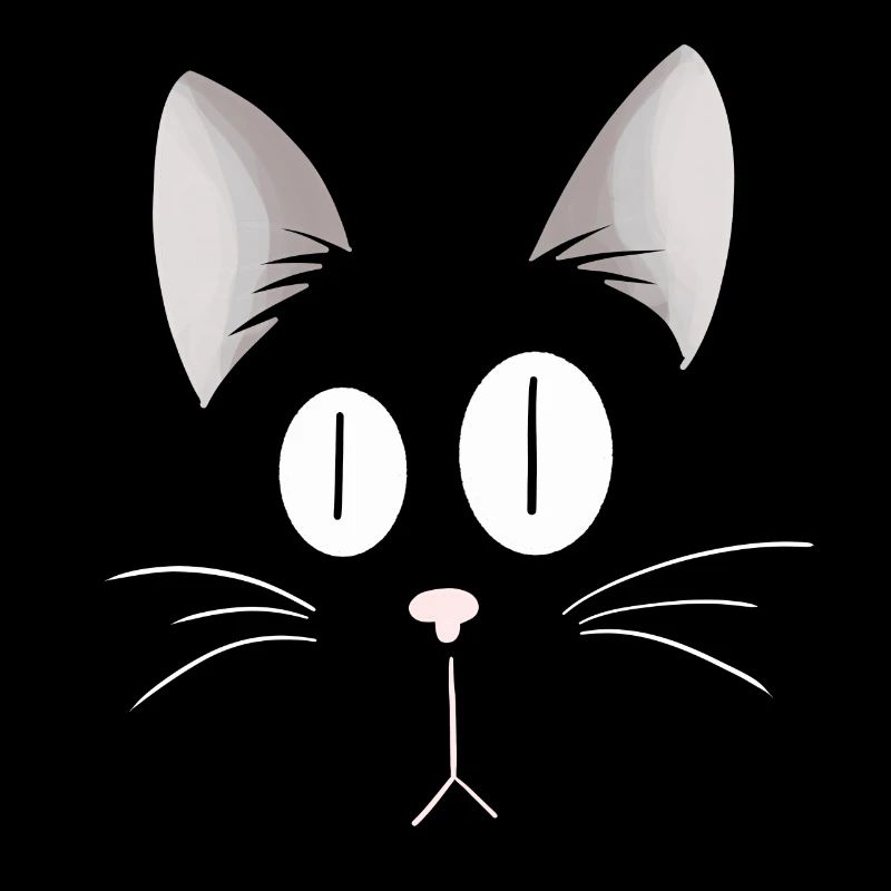 Visage de chat i tête de chat je fais face