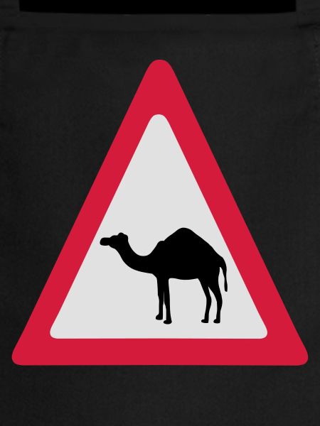 Caution Camel Traffic Sign