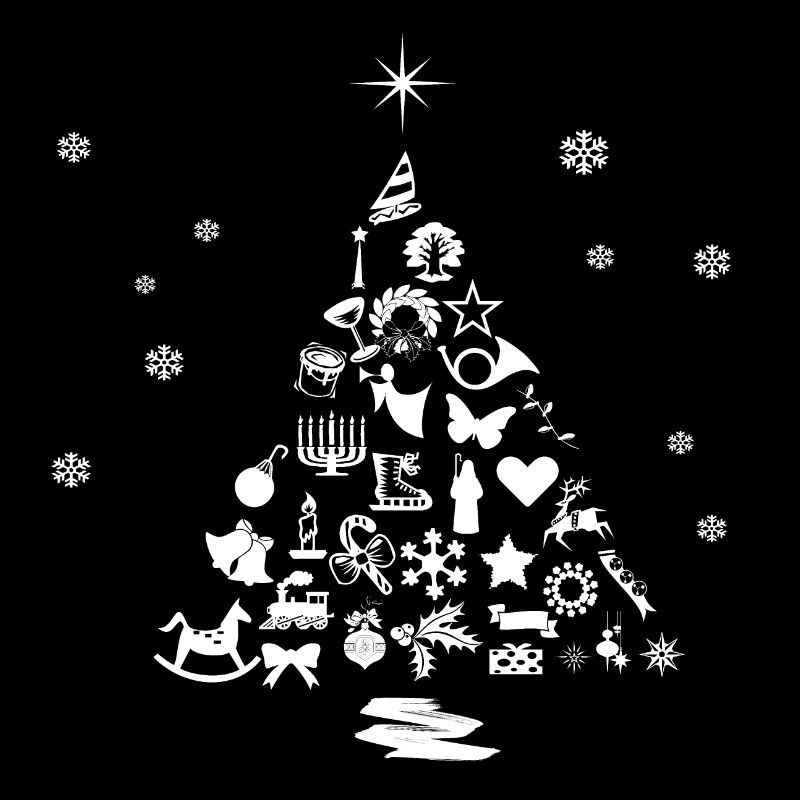 Arbre de Noël festif avec cadeaux