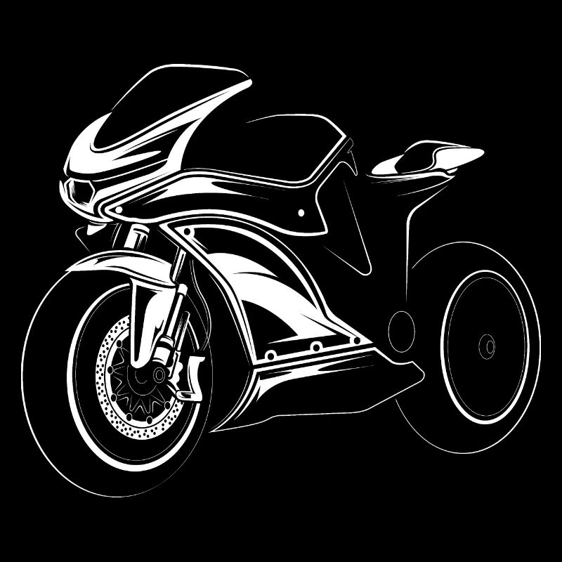 Icône de course de moto Icône de symbole d’illustration