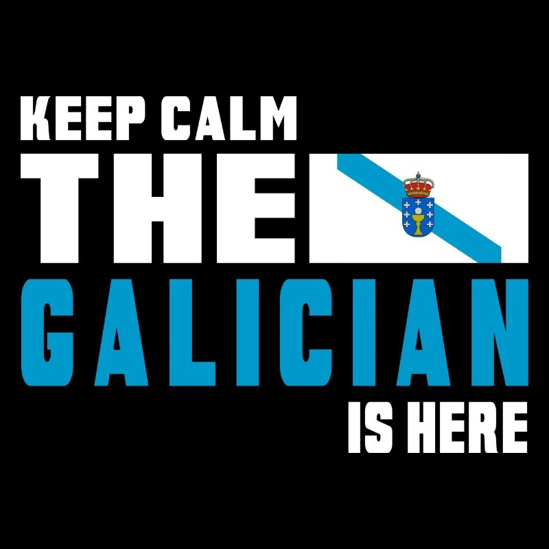 keep calm Galicia flags design