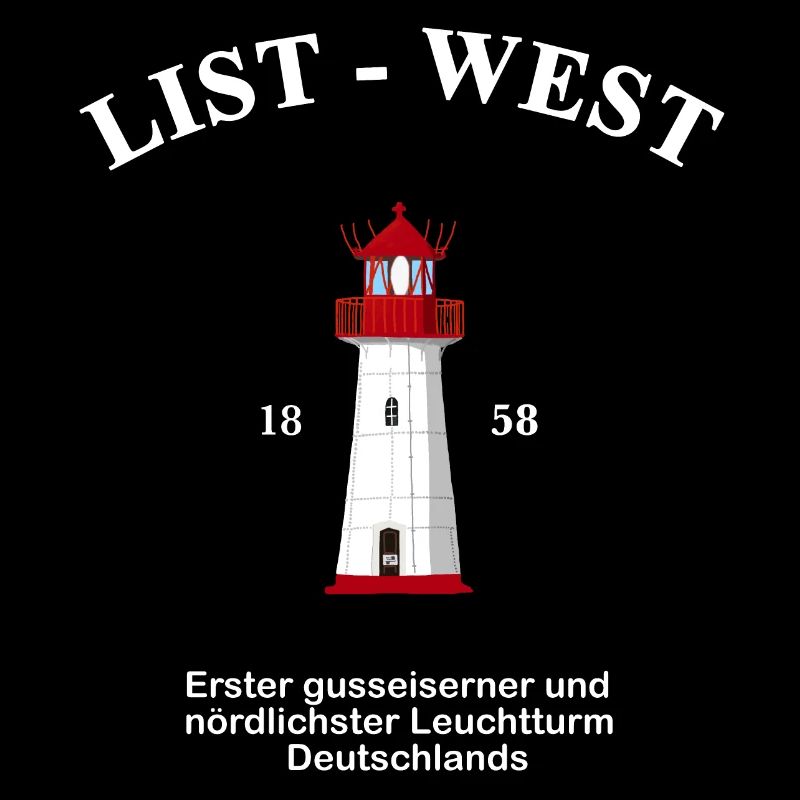 Lighthouse List-West, drawing with information