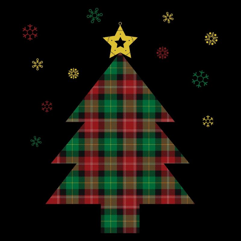 Karierter Weihnachtsbaum