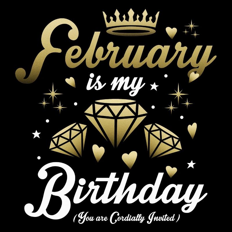 Februar Geburtstags Kind