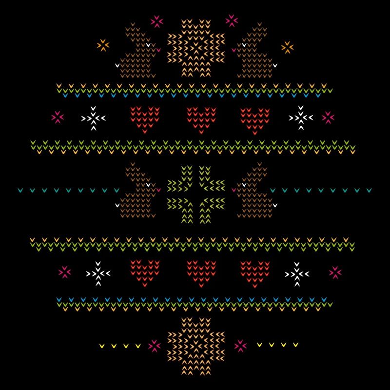 Easter motifs in knitting pattern style for Easter