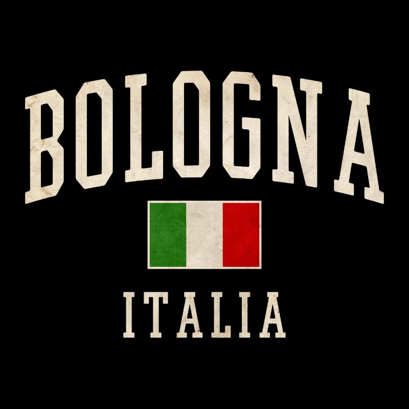 Drapeau vintage de Bologne Italia
