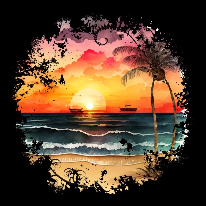 Sunset to Tropical Beach