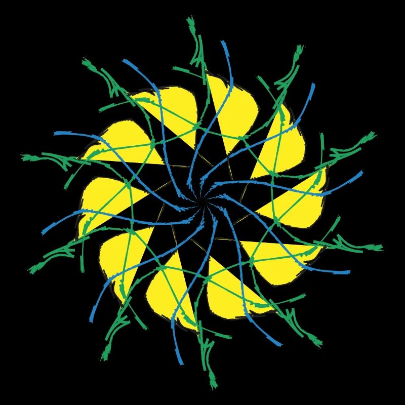 Random patterns circled