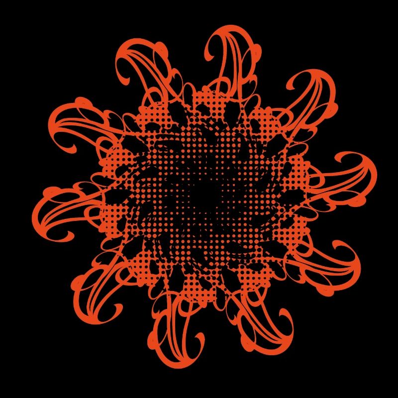 Random patterns rotated and dotted