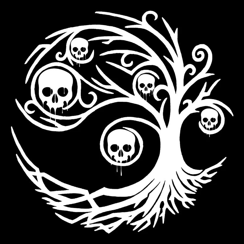 Tree with skulls