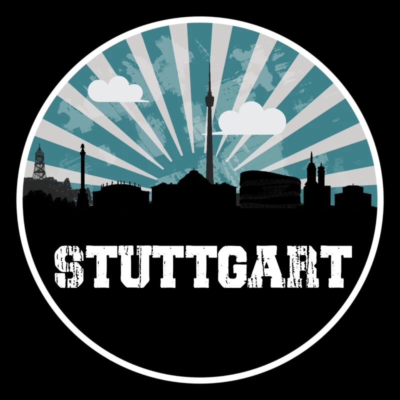 Stuttgart Skyline Blue Hour