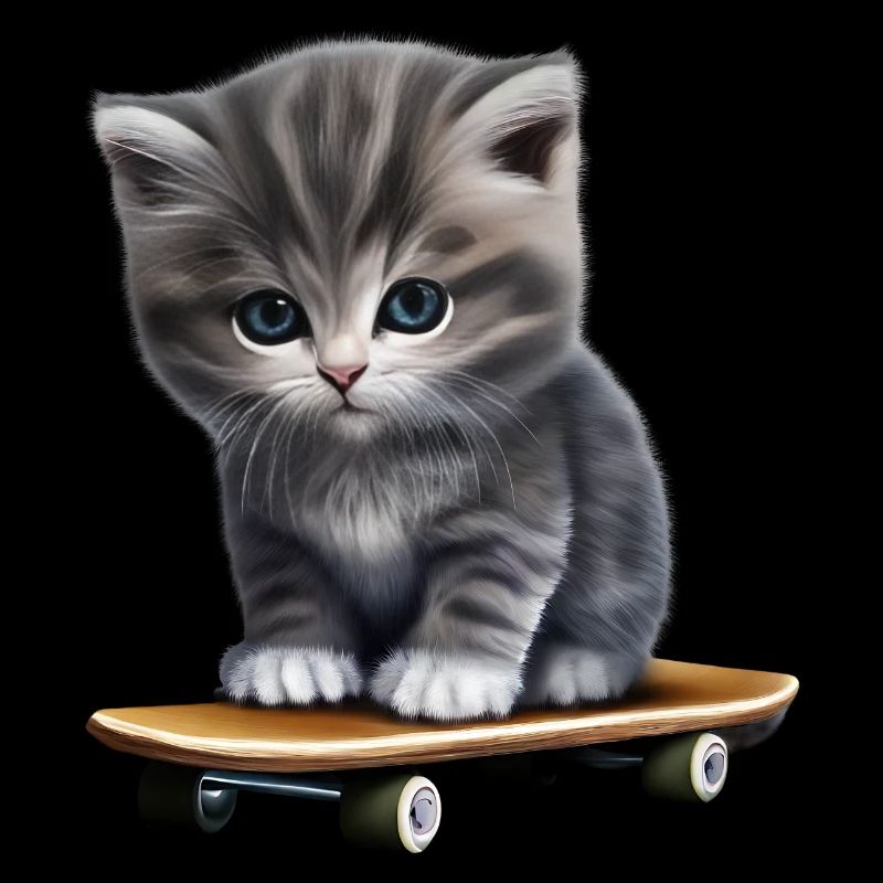 Chaton skateboard
