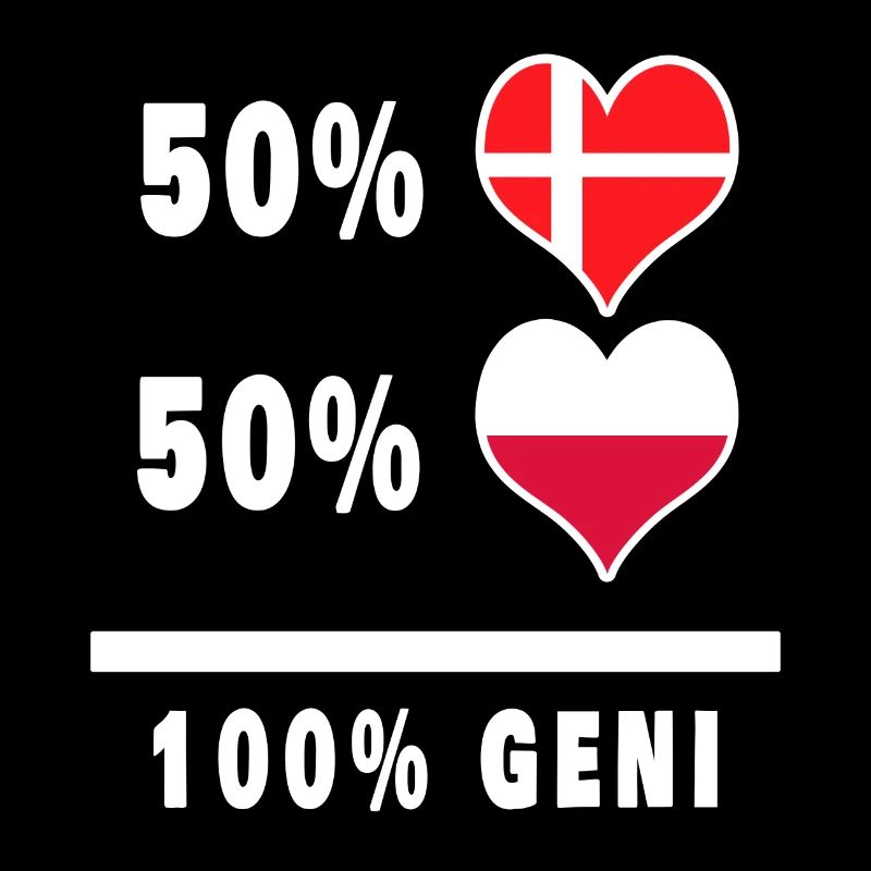 Pologne et Danemark 100% drapeau de génie