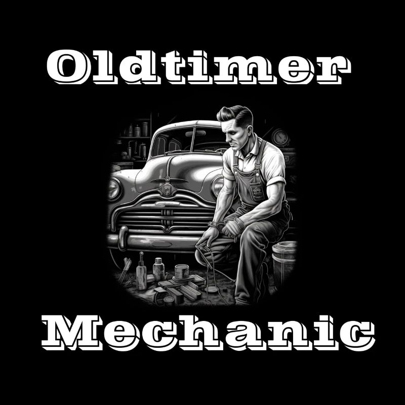 Oldtimer Mechanic blanc