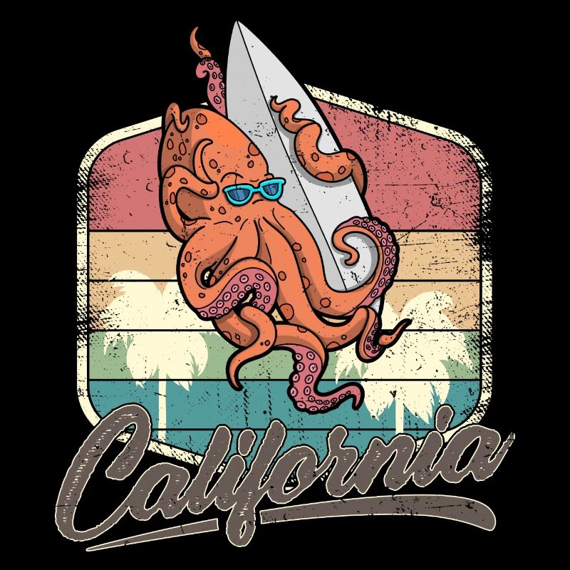Surf Été Octopus Planche de surf Vacances Océan