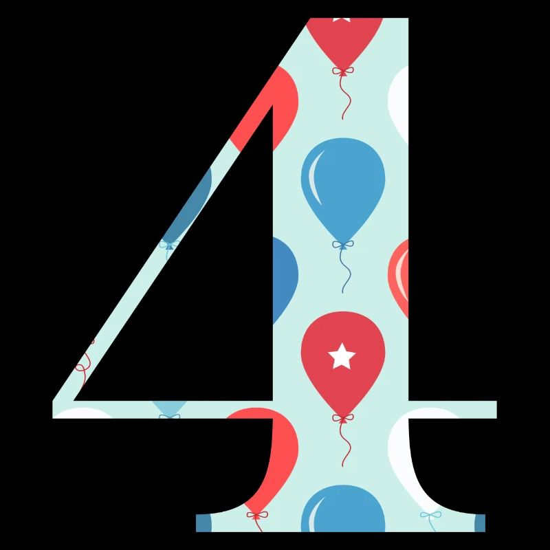 4e anniversaire ballon