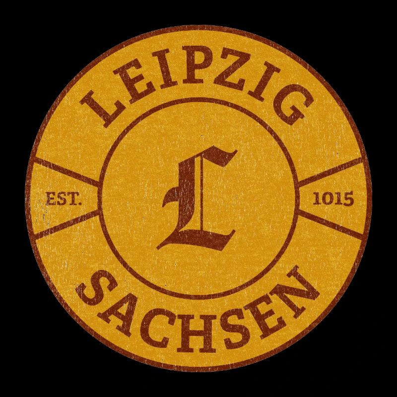 Sceau vintage de Saxe de Leipzig