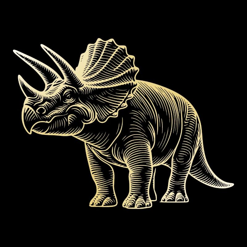 Triceratops Dinosaur Drawing