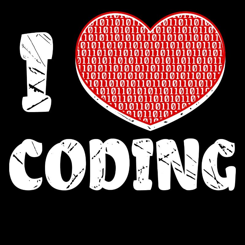 Développeur Heart Coding Statement Programmeur
