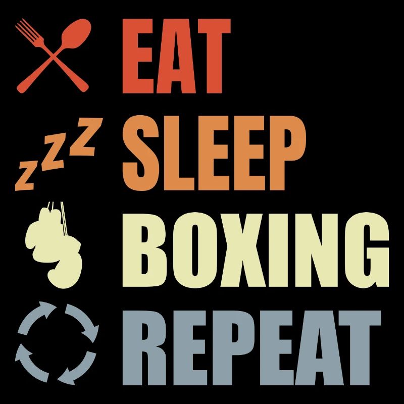 Manger dormir Boxe Répéter