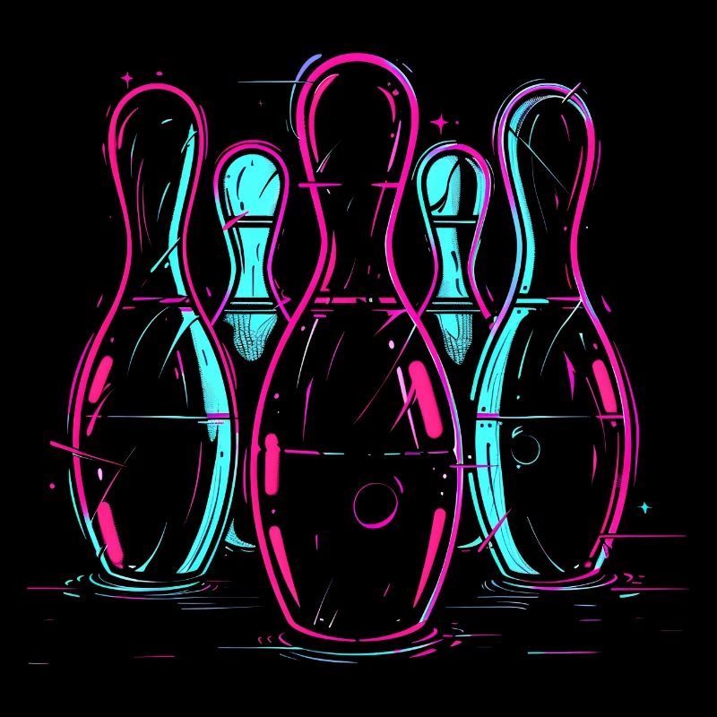 Bowling rétro Synthwave