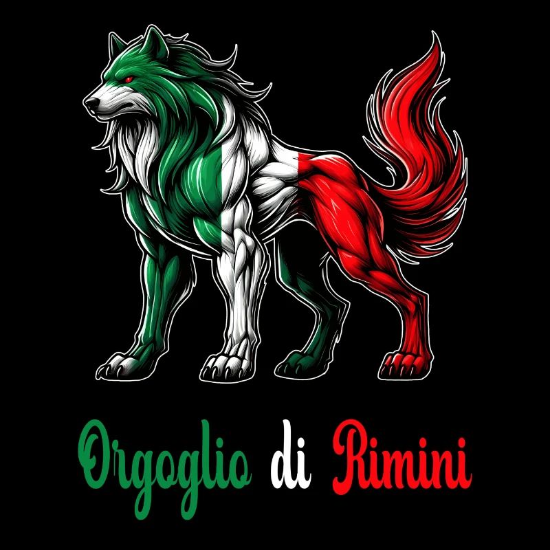 Le drapeau de la fierté de Rimini (Italie)