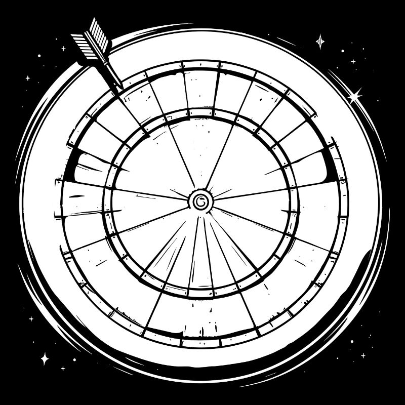 Dessin de fléchettes