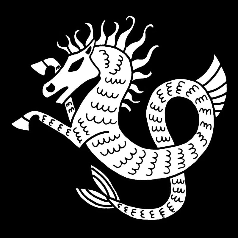 Weißes Seepferdchen