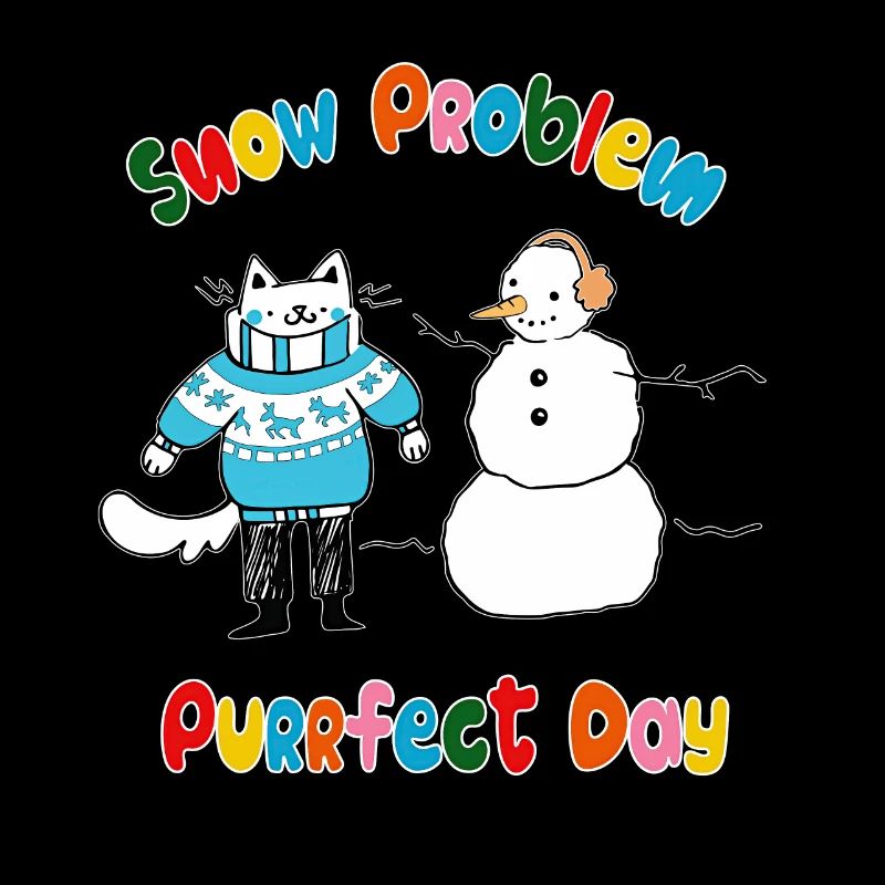 Snow problem Purrfect day