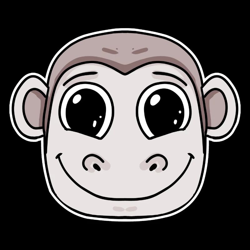 Affe Kopf Tier